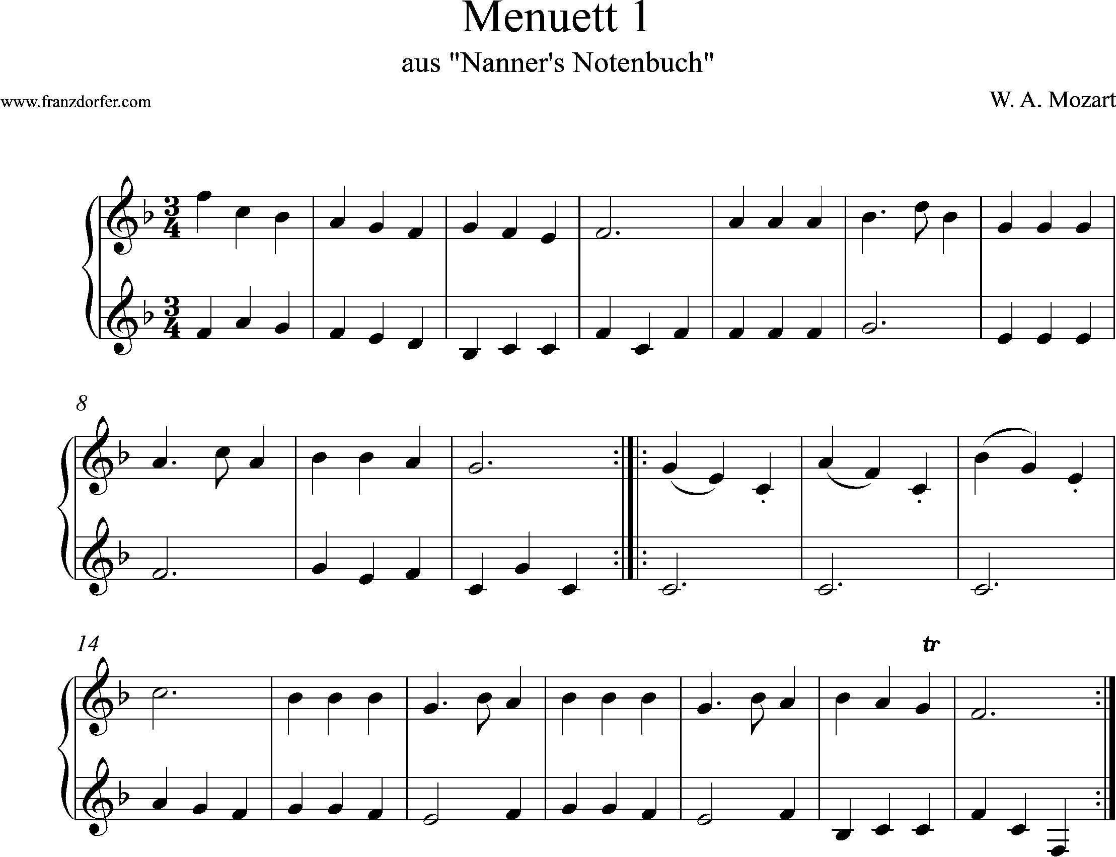 menuet in F